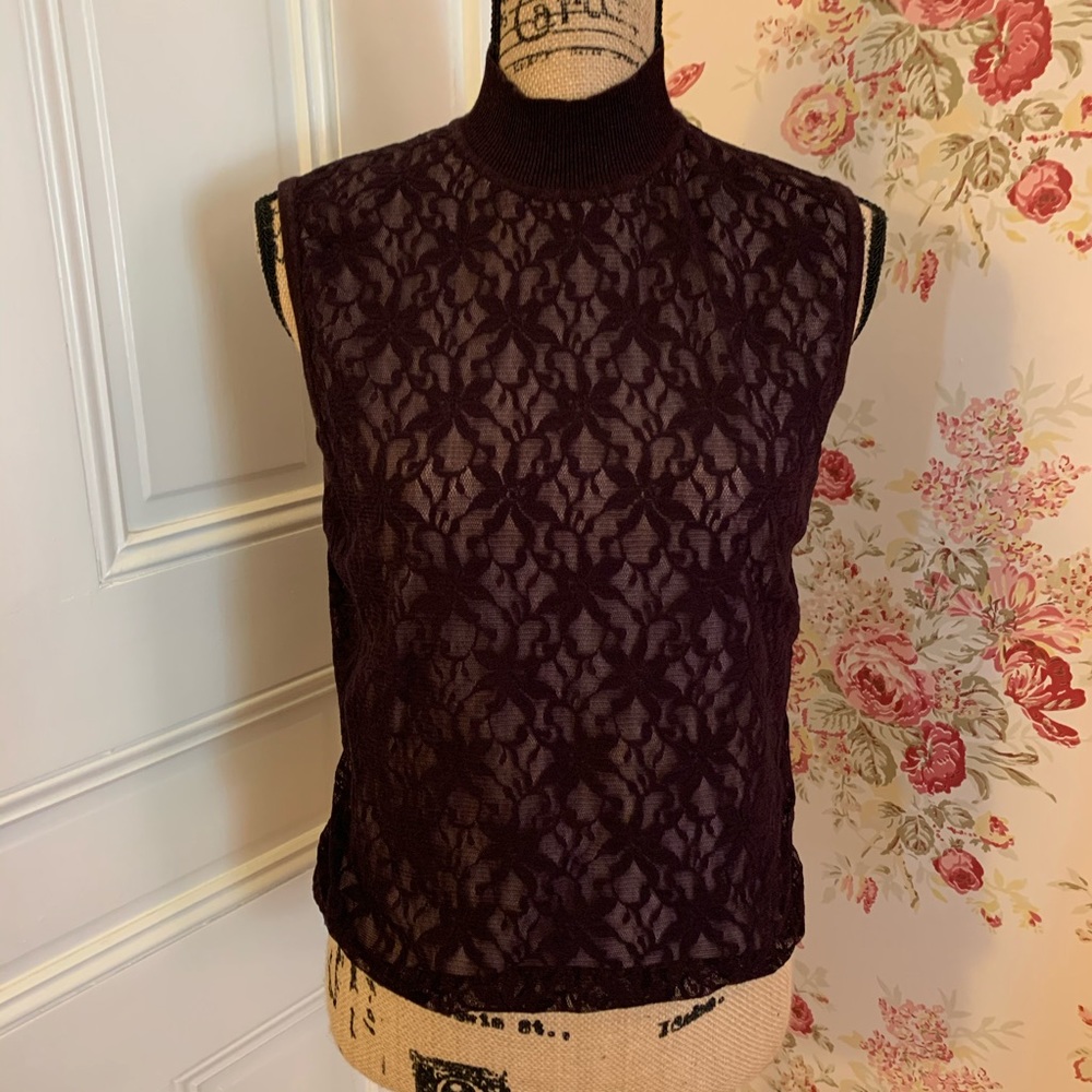 🌵 Norton McNaughton | Lace Turtleneck Sweater